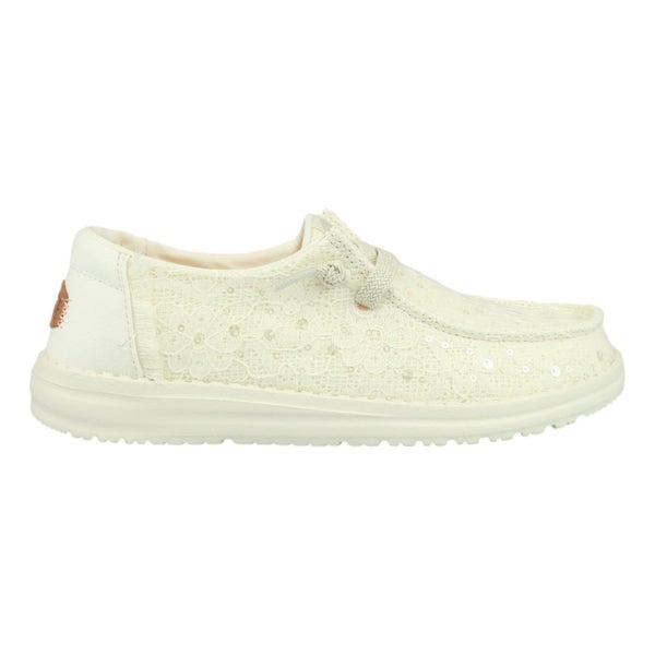 HEYDUDE Wendy Sequin Ivory